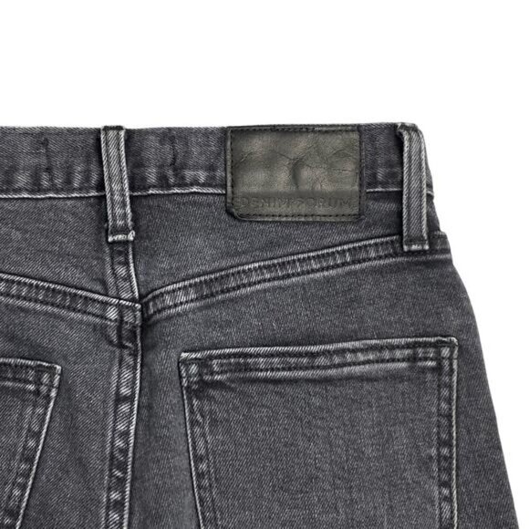 DENIM FORUM Aritzia The Yoko High Rise Slim Jean Sz 23 Frayed Cut Off Hem - Picture 11 of 12